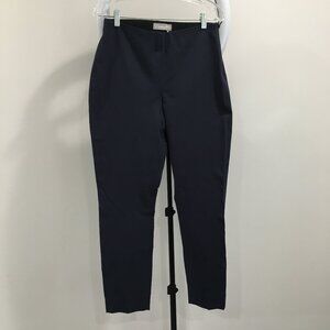 NWT EVERLANE Cotton Blend Navy The Curvy Side Zip Work/Dress Pant